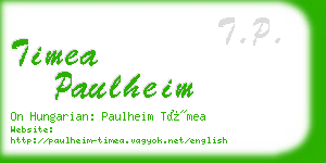 timea paulheim business card